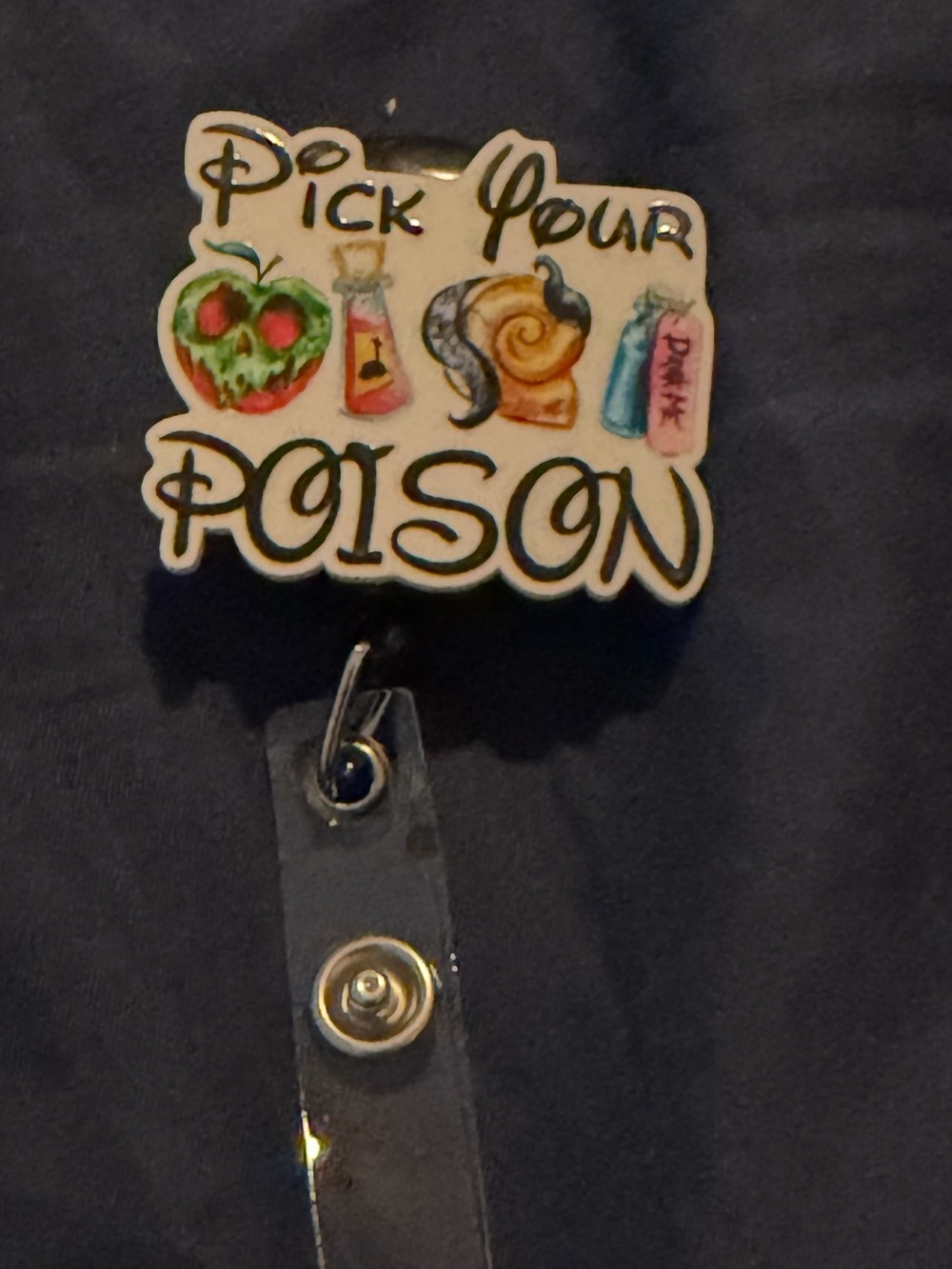 Pick Your Poison Enamel Badge Reel - Multicolor